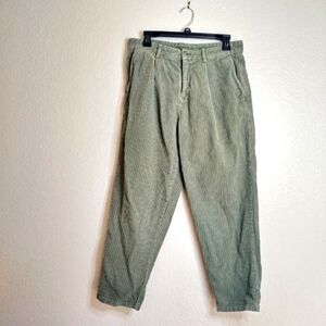 ZARA mens corduroy green pants sz 31